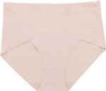 Гладкие бесшовные высокие трусики (Размер: M) (Цвет: кремовый)