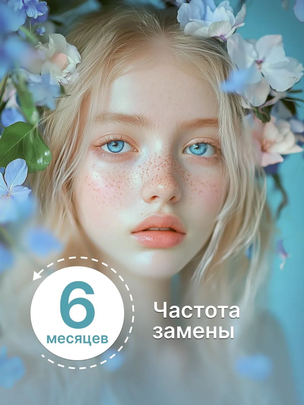 Полугодовые оттеночные контактные линзы Optosoft (1 флакон, одна линза)