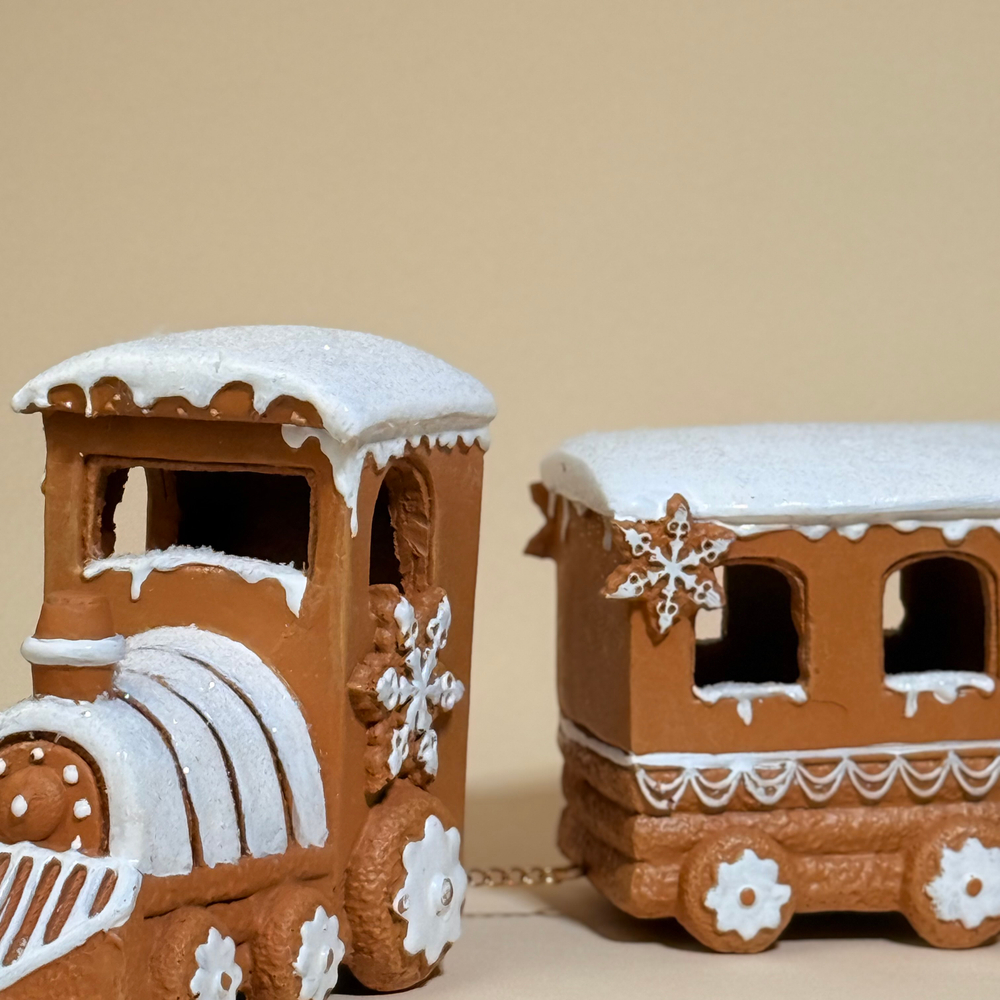 Декор "Пряничный паровоз" 45х8х13см