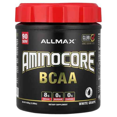 ALLMAX, AMINOCORE™ BCAA, со вкусом белого винограда, 1035 г (2,28 фунта)