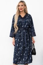 Платье Леди (синий)-50р-р Р11-2013/2 Nikol