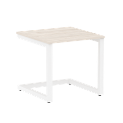 Home Office Стол журнальный VR.SP-2-58.G Денвер Светлый/Металл Белый 580*600*550