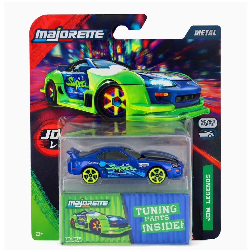 Majorette JDM LEGENDS - Металлическая машина No.6 Toyota Supra JZA80 1:64 4101001