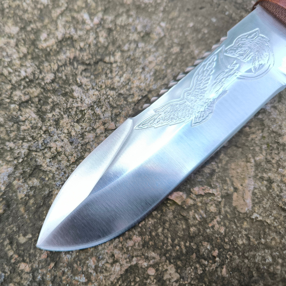 Нож кованый НС-40 Беркут, гравировка (Златоуст)