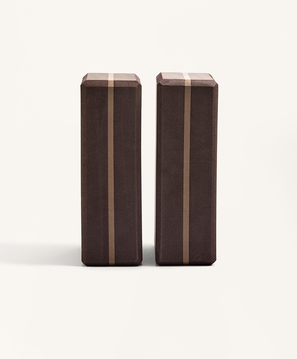 OYSHO Набор блоков для йоги, коричневый