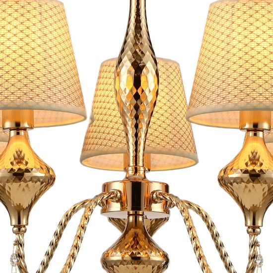 Люстра потолочная ILLUMICO E14  IL6176-5P-27 GD