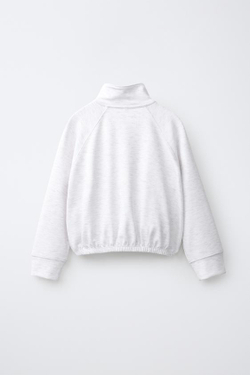 ZARA СПОРТИВНАЯ КУРТКА, СЕРЫЙ МЕЛАНЖ