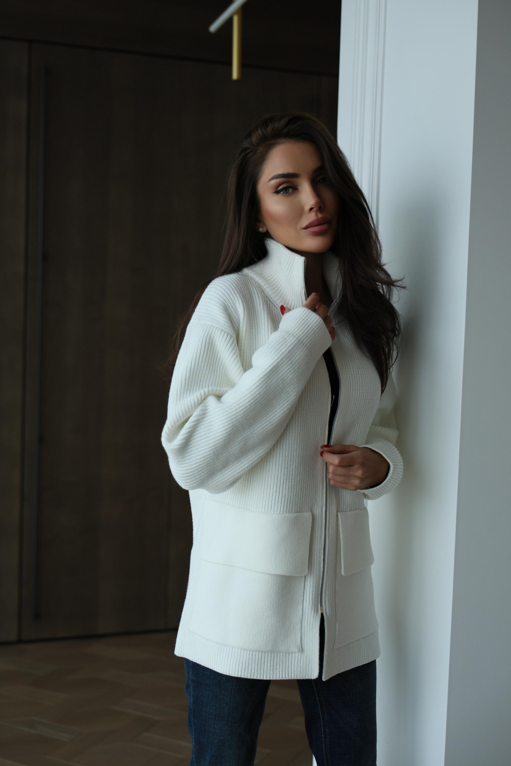 Кардиган на молнии