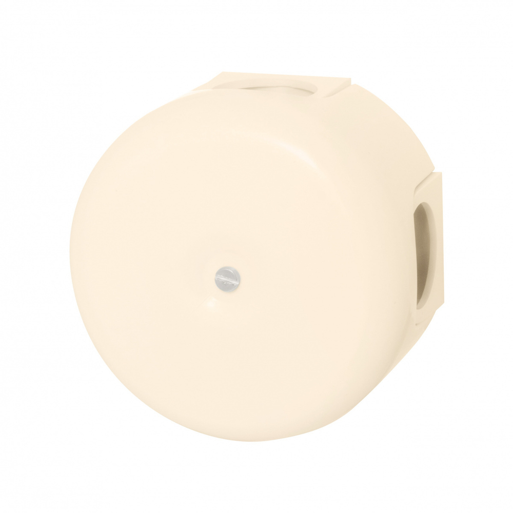 Распределительная коробка 78 мм, пластик, цвет Песочное золото (4 кабельных ввода в комплекте) B1-521-24-K