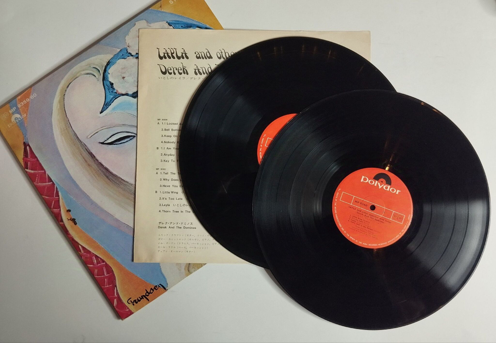 Винтажная виниловая пластинка LP Derek And The Dominos Layla And Other Assorted Love Songs (Japan 1971) (Obi) MP 9359/60