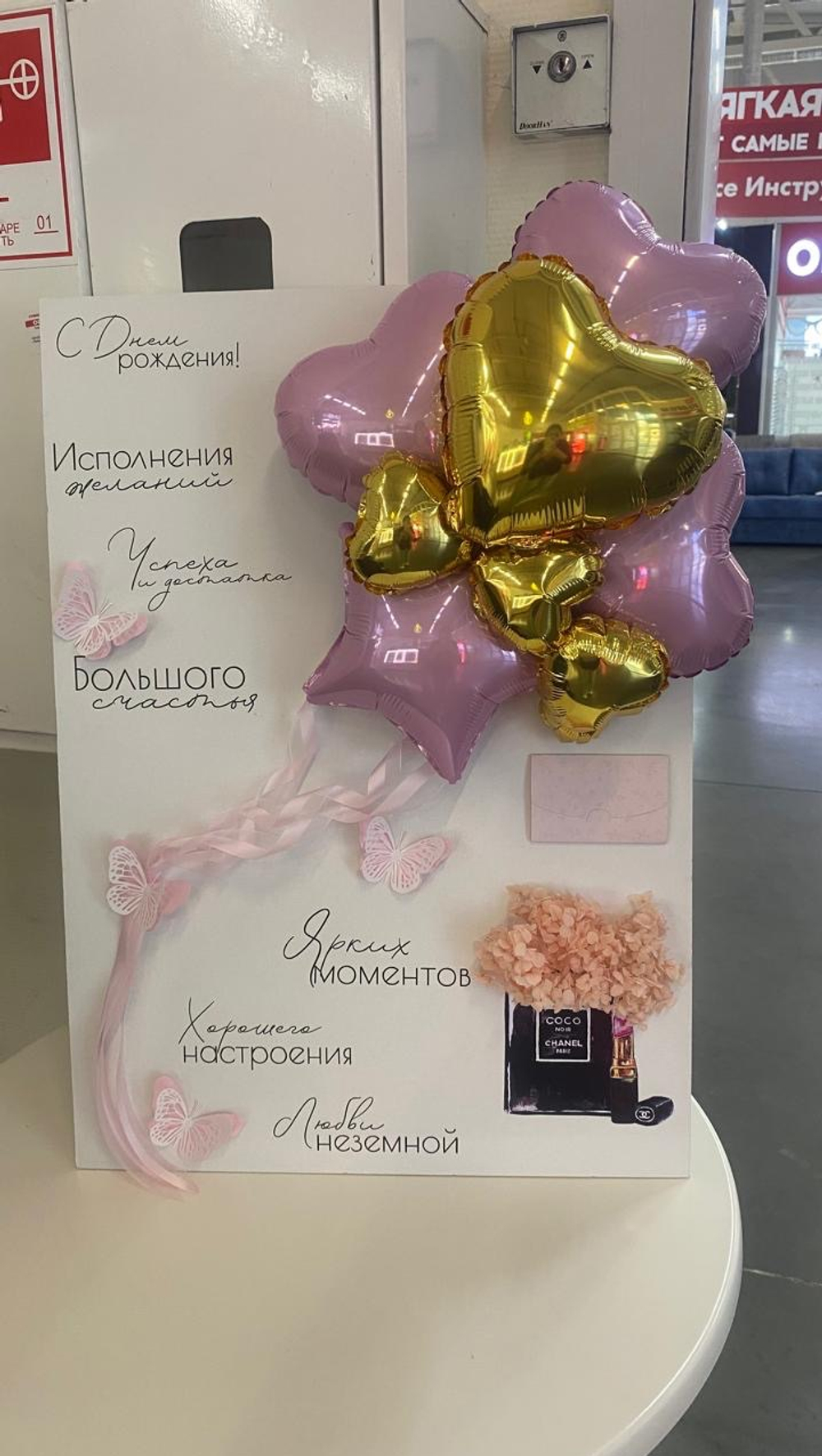 Открытка с гортензией