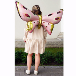 Фигура "Бабочка розовая с усиками"
