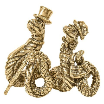 Статуэтки пара Змейки 4,5 х 2,5 см,