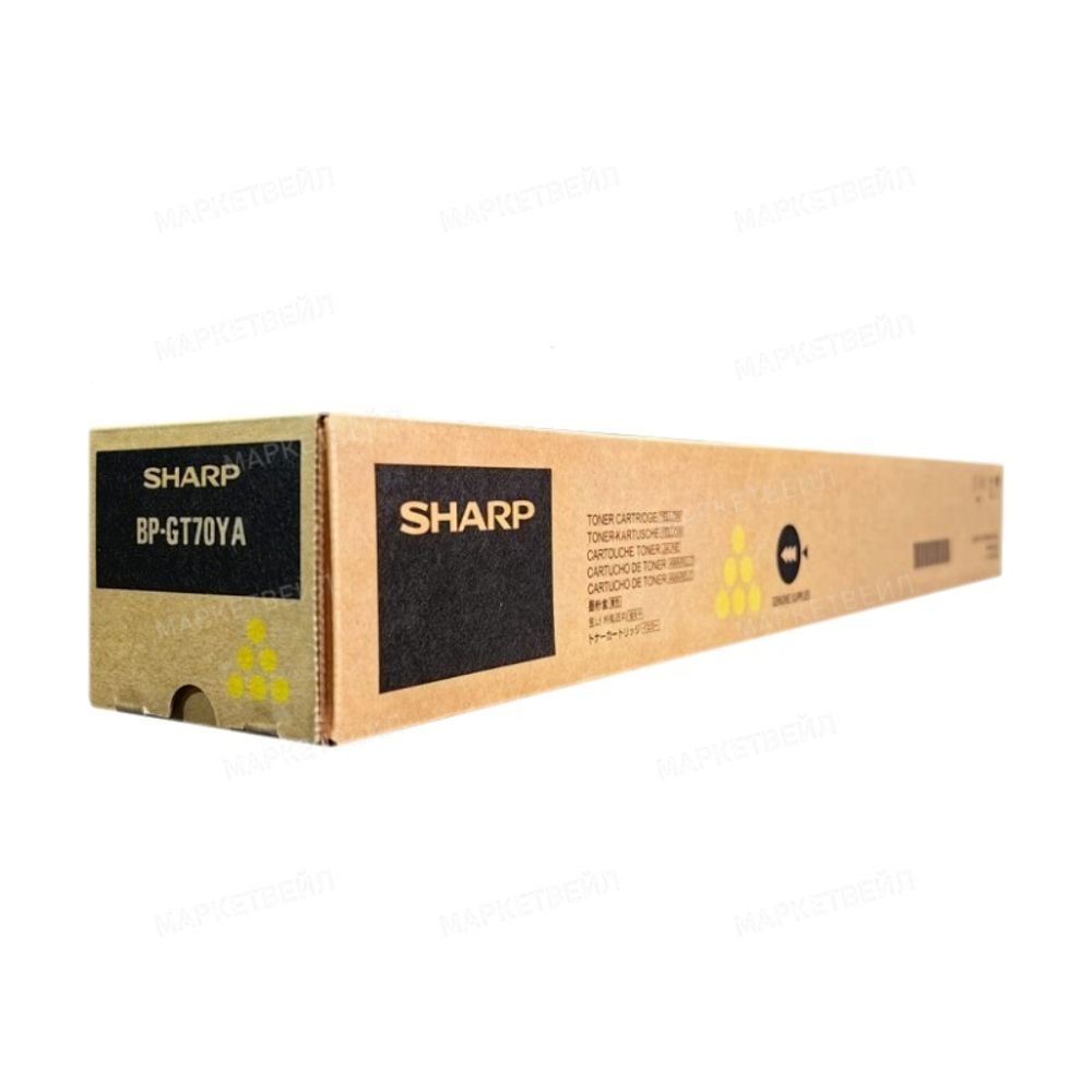 Тонер-картридж Sharp BP-GT70YA для BP50Cxx/BP55C/BP60Cxx/BP70Cxx желтый (24K)