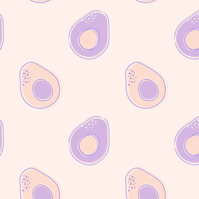Нежное авокадо Avocado Pattern