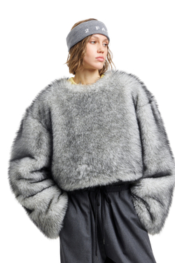 Шуба-трансформер с отстегивающимся низом GO TO PARIS Gray