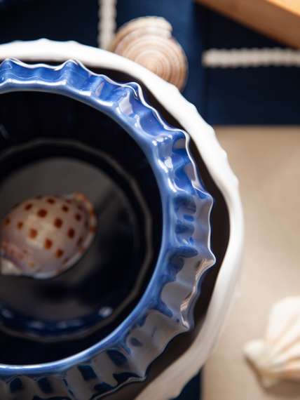 Набор из 2 салатников actinia синего цвета из коллекции sea treasures