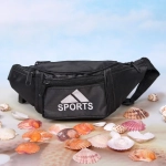 Сумка на пояс «Ultramarine - Sports Style», цвет черный, 4 кармана, 29*13*7см