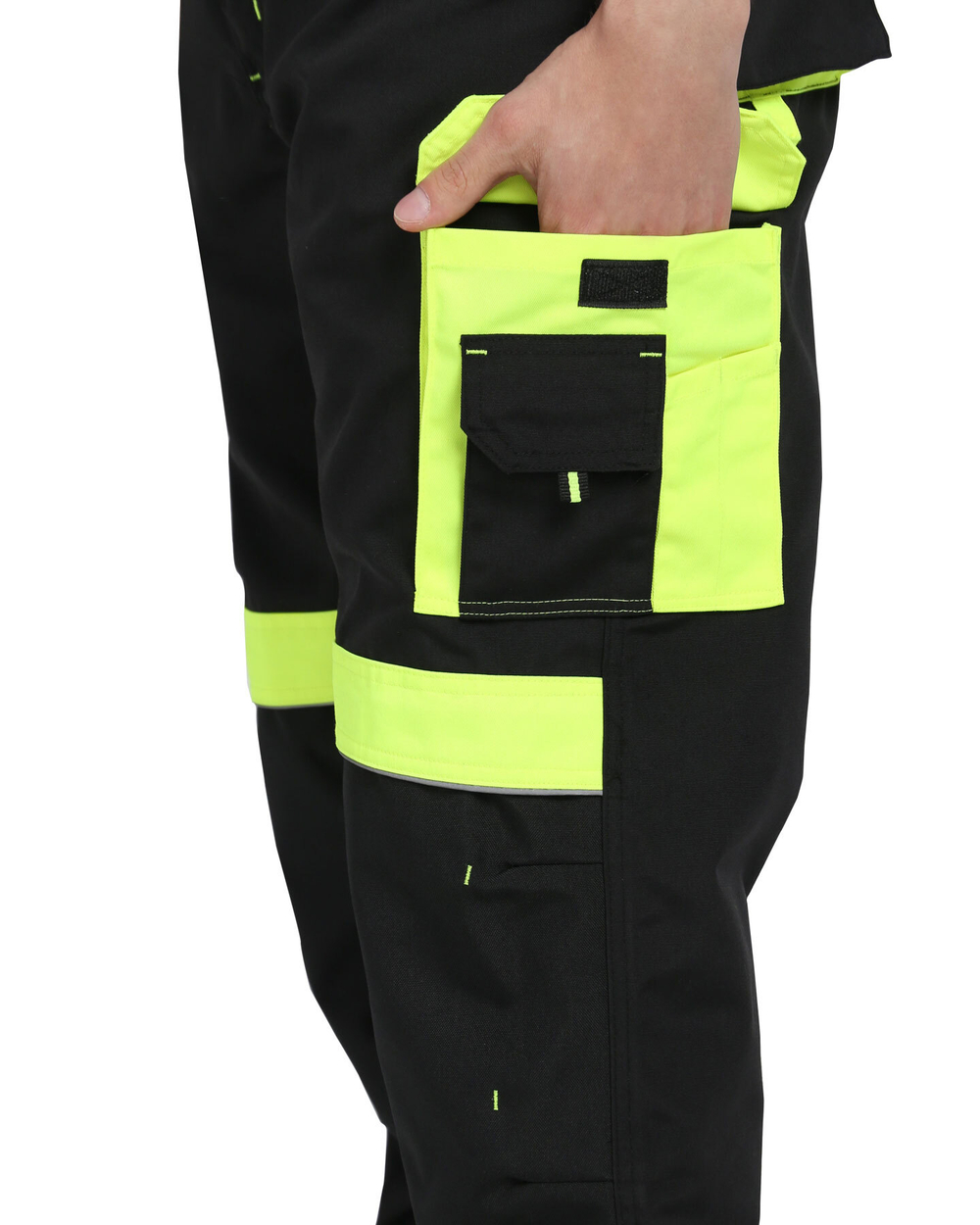 Костюм СИРИУС-ОНИКС куртка, п/к черный с лимонным