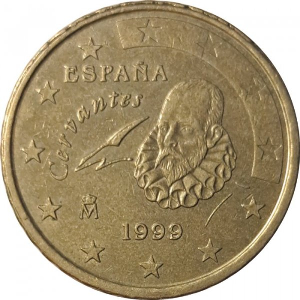 Монета 10 евроцентов 1999 год Испания
