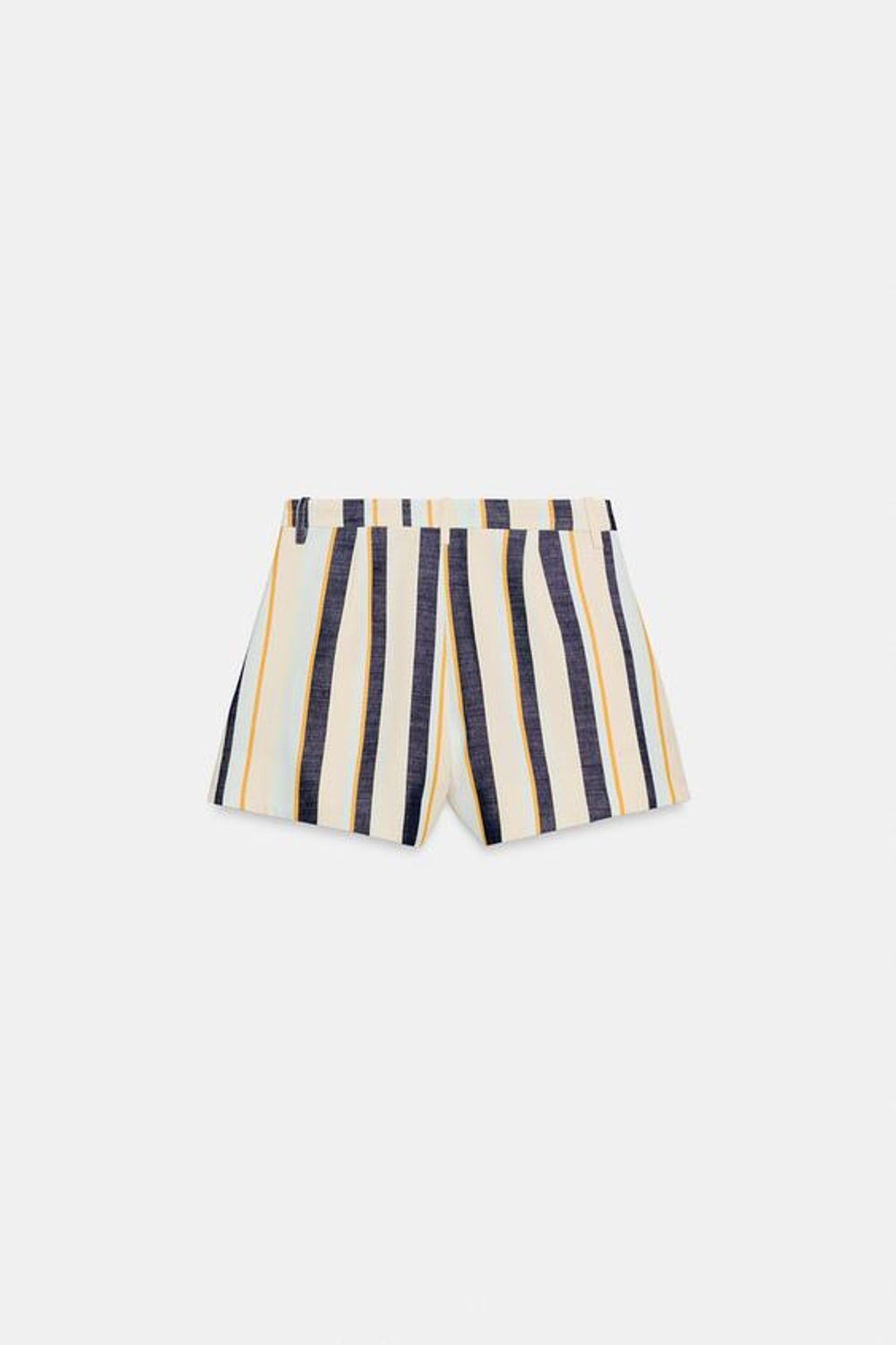 ZARA ШОРТЫ В ПОЛОСКУ СО СКЛАДКАМИ — ZW COLLECTION, РАЗНОЦВЕТНЫЙ