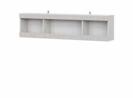 Полка навесная ГАММА-20 (1600) (серия №4) ясень анкор светлый (1600*400*250) /3/