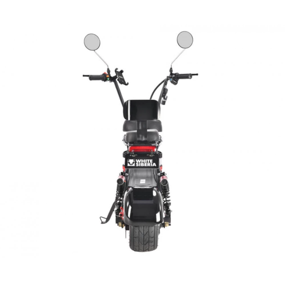 Электроскутер CityCoco White Siberia Mini R 1200W Черный