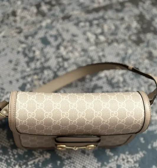 Сумка Gucci 1955 Horsebit серый