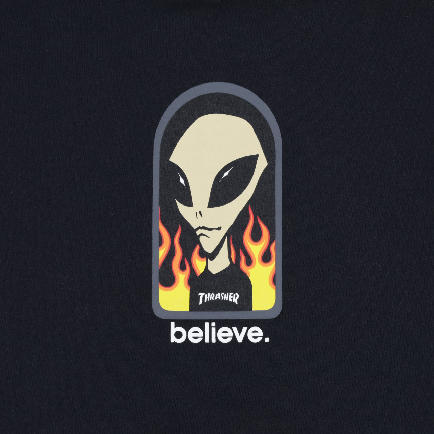 Худи Thrasher X AWS - Believe Hoodie (black) артикул: - купить в магазине Дайс