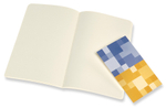 Блокнот Moleskine Volant (QP723B41M17) Large 130х210мм 96стр. нелинованный мягкая обложка синий/желтый янтарный (2шт)