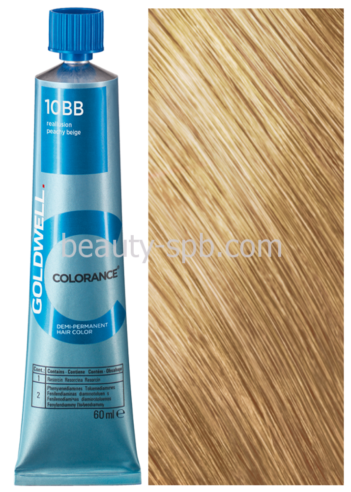 Goldwell Colorance 10BB персиково-бежевый блонд 60 мл