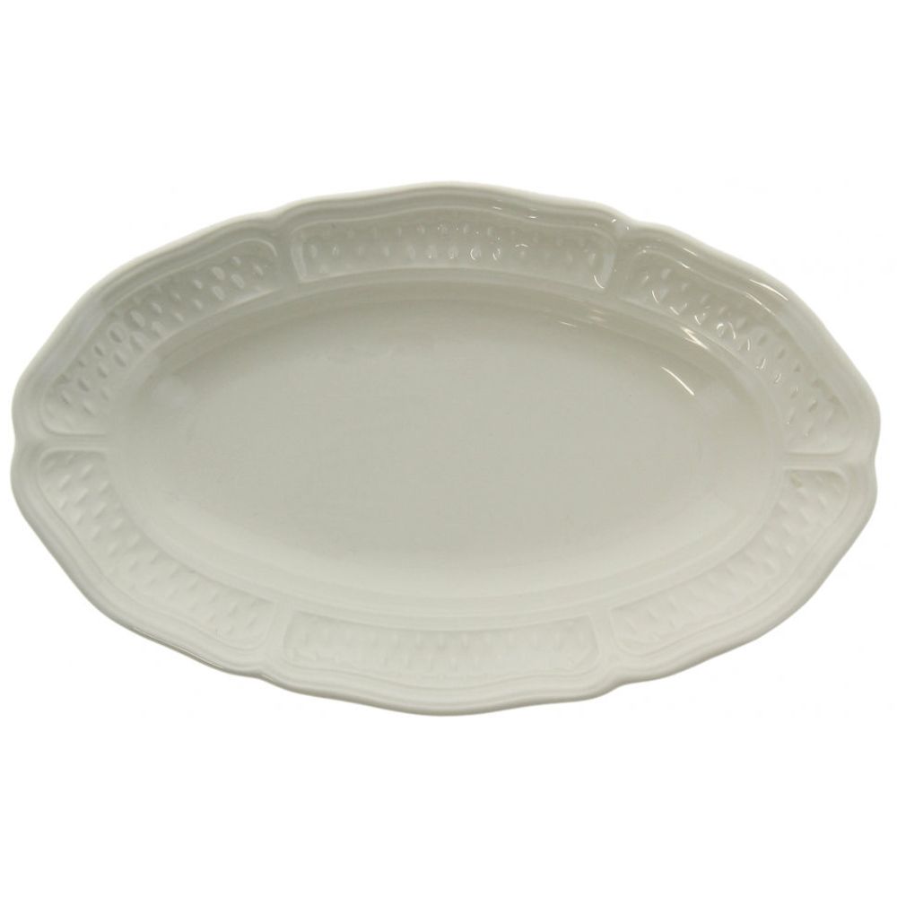 Блюдо овальное Gien Pont Aux Choux White (37.2 х 25.8 см)