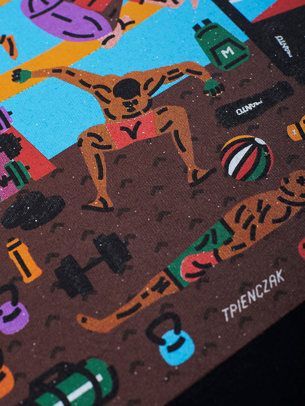 Футболка MANTO GYM 2.0 чёрная