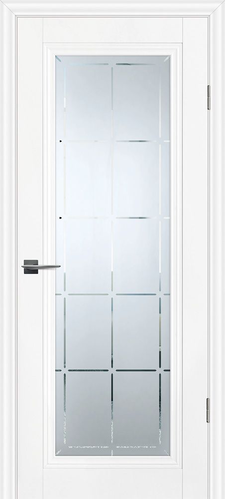Дверь PSC-35 / Цвет Белый / Сатинат, гравированное / Двери PROFILO PORTE