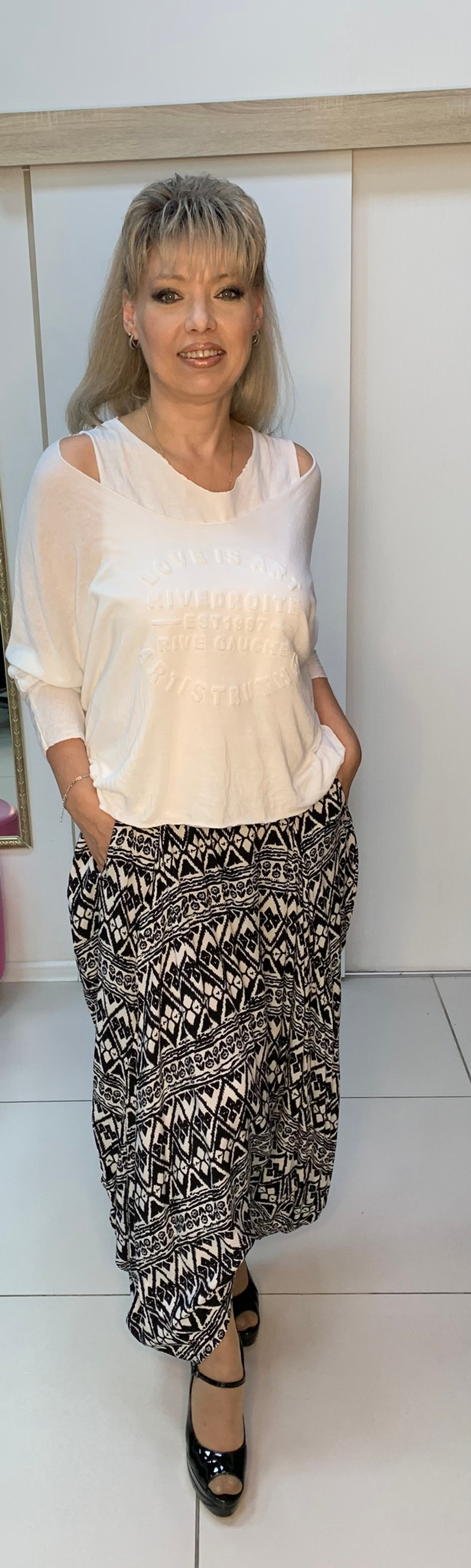 Черные брюки-штанишки "султанки"