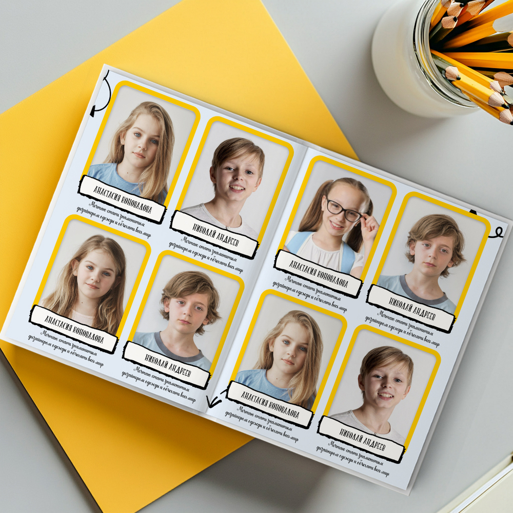 PSD-Шаблон фотокниги "Arrows"