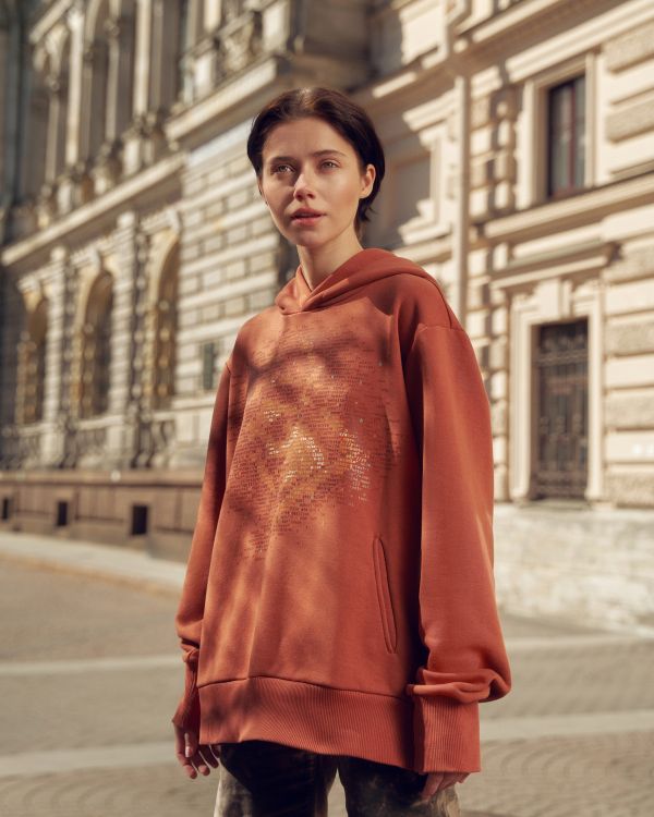 Худи «Культурный код Санкт-Петербурга» Атлант кирпич - фото 2