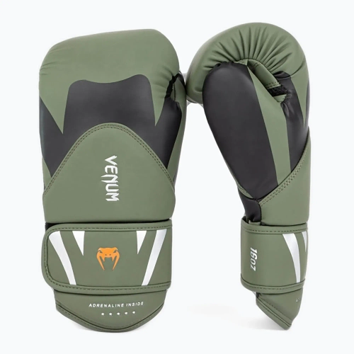Боксёрские перчатки Venum Challenger 4.0 black/khaki