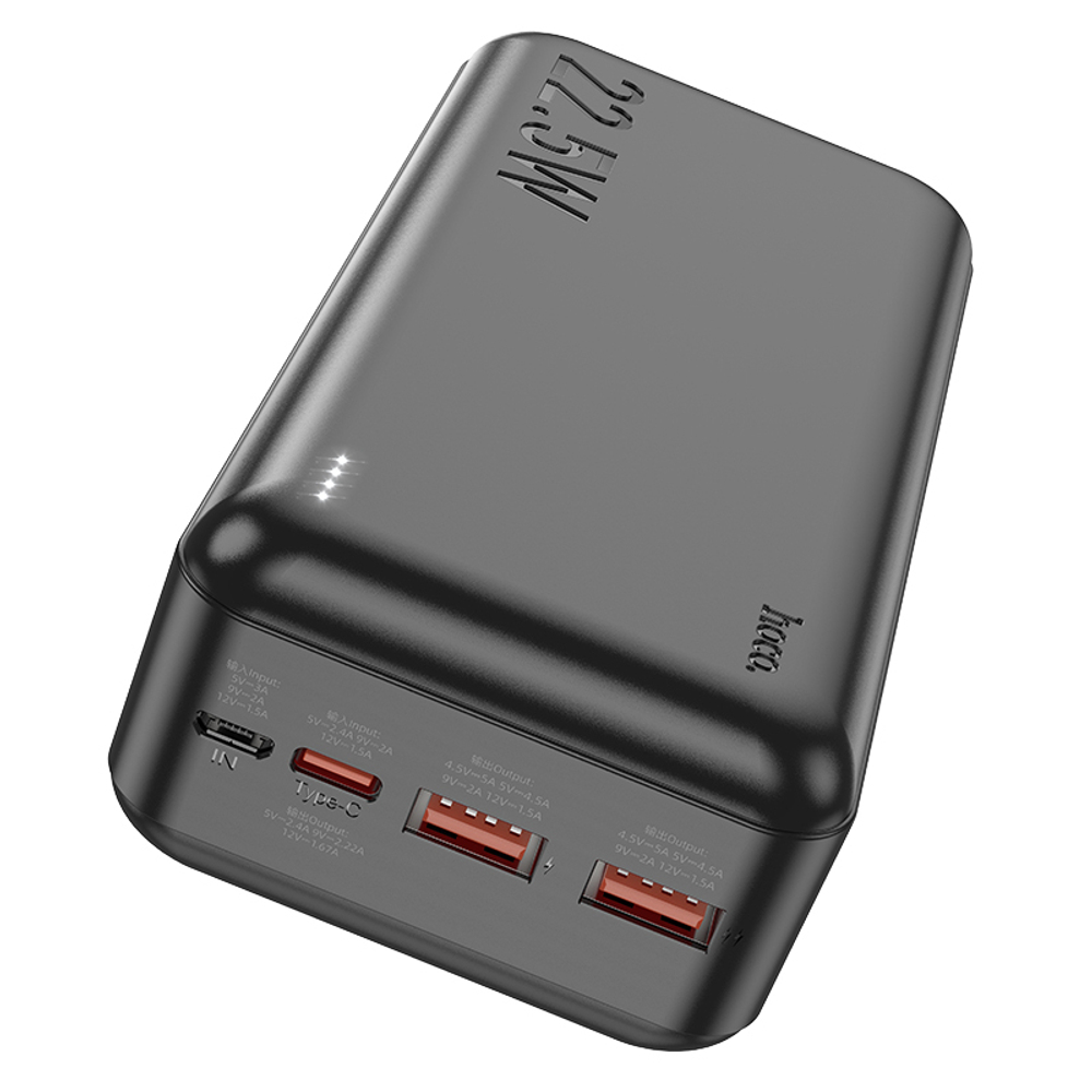 Портативный аккумулятор HOCO J101B 22.5W 30000 mAh (черный)