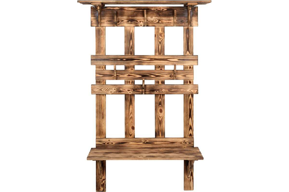 ВЕШАЛКА БШ С ПОЛКОЙ И СКАМЕЙКОЙ 173Х110Х32СМ 33155