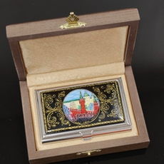 Визитница "Москва" (роспись Палех)