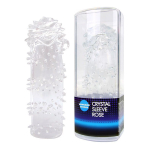 Закрытая прозрачная насадка 13см в форме розы с креплением-колечком Bior Toys Erowoman-Eroman EE-10105