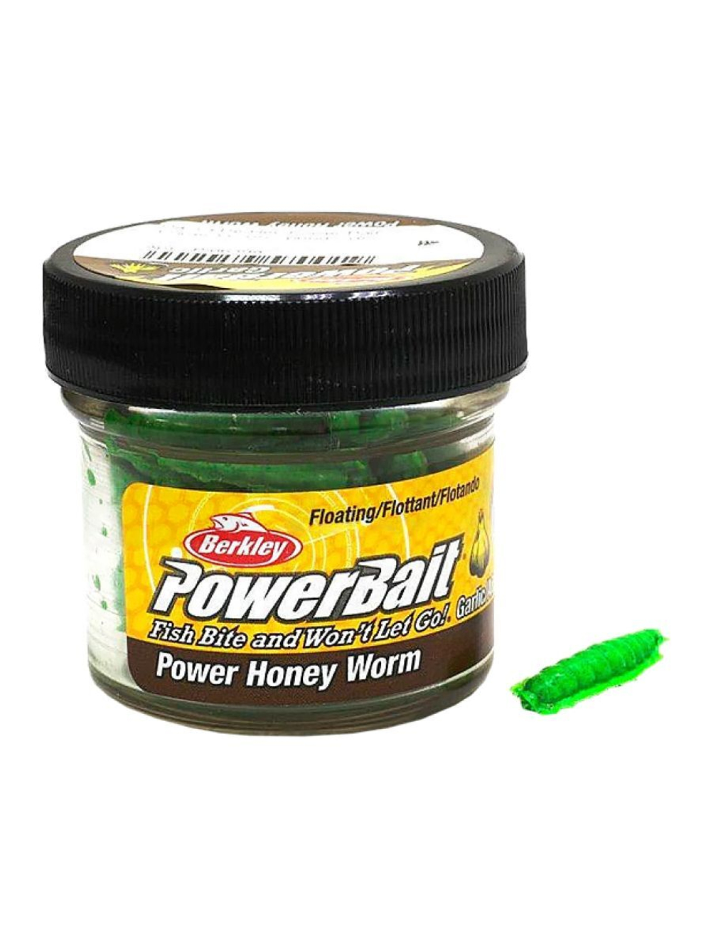 Приманка мягкая гусеница Berkley PowerBait Power Honey Worm, 2,5 см, 25 шт, Black
