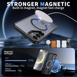 Прозрачный чехол Mesh Pro Magnetic Case для Samsung Galaxy S24