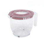 Кружка для Миксера 2,2 л прозрачная пепельно-розовый