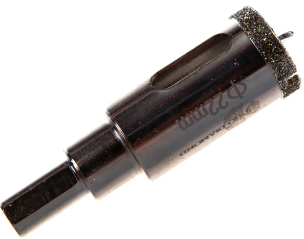 Коронка алмазная по керамике и кафелю с центрирующим сверлом (22 мм) TRIO-DIAMOND 400022