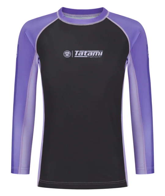 Женский Рашгард Tatami CONTRAST - PURPLE & BLACK длинный рукав