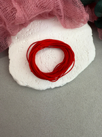 Шнур для плетения браслетов 0,8 мм, Красный (5 м)