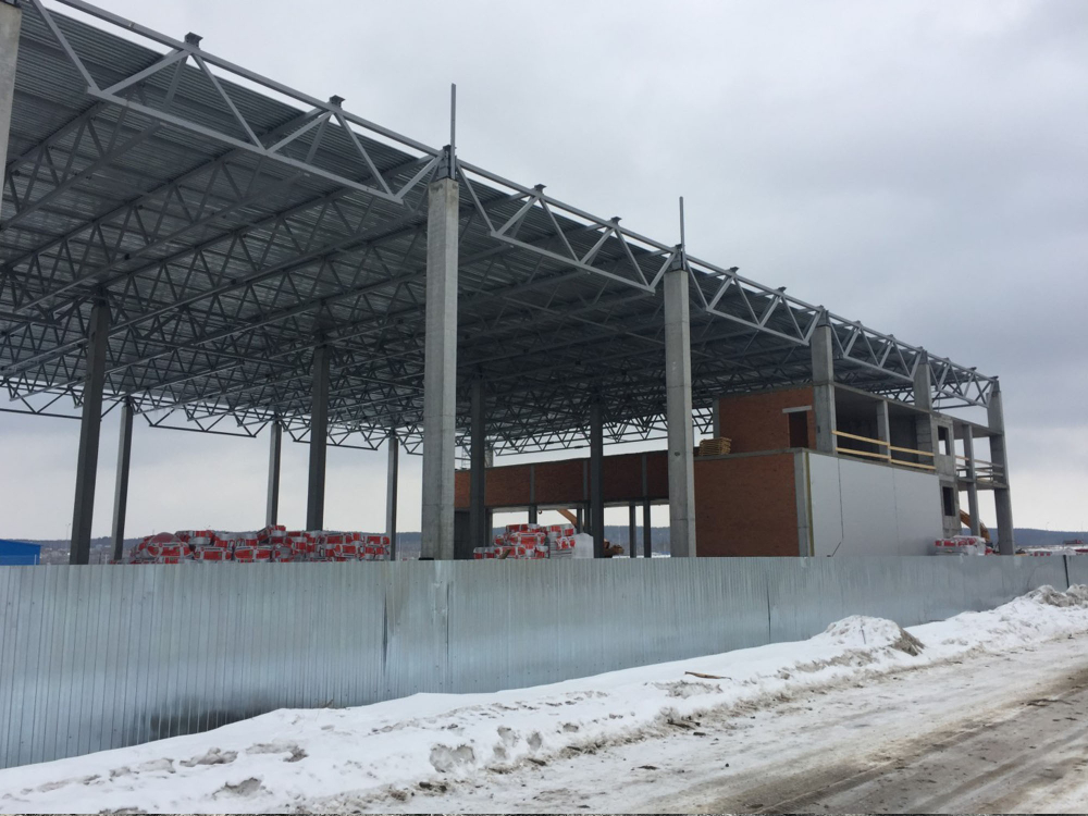 Поставка и монтаж кровли 4000м2 ООО "Юникосметик" ESTEL