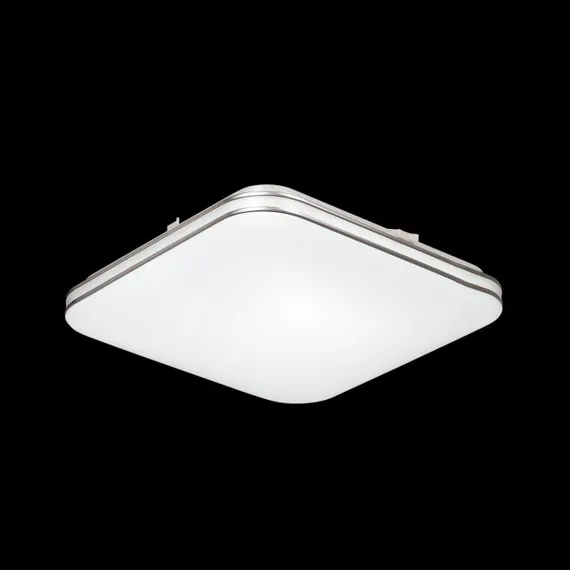 3020/DL TAN SN 213 Светильник пластик/хром LED 48Вт 3000-6500K 435х435 IP43 пульт ДУ/ LampSmart LONA
